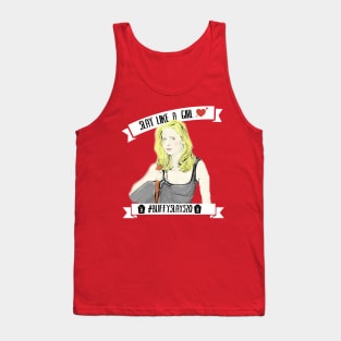 Buffy Slays Like A Girl Tank Top